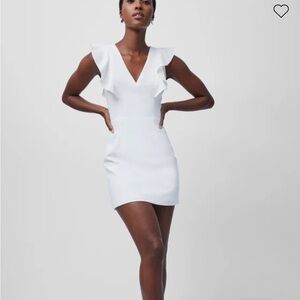 Bloomingdale’s size 6 white formal mini dress from the brand French connections